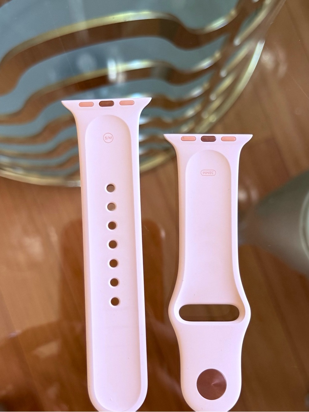 Apple Silicone Watch Bands in Navy, Coral, White, and Pink - Picture 5 of 5